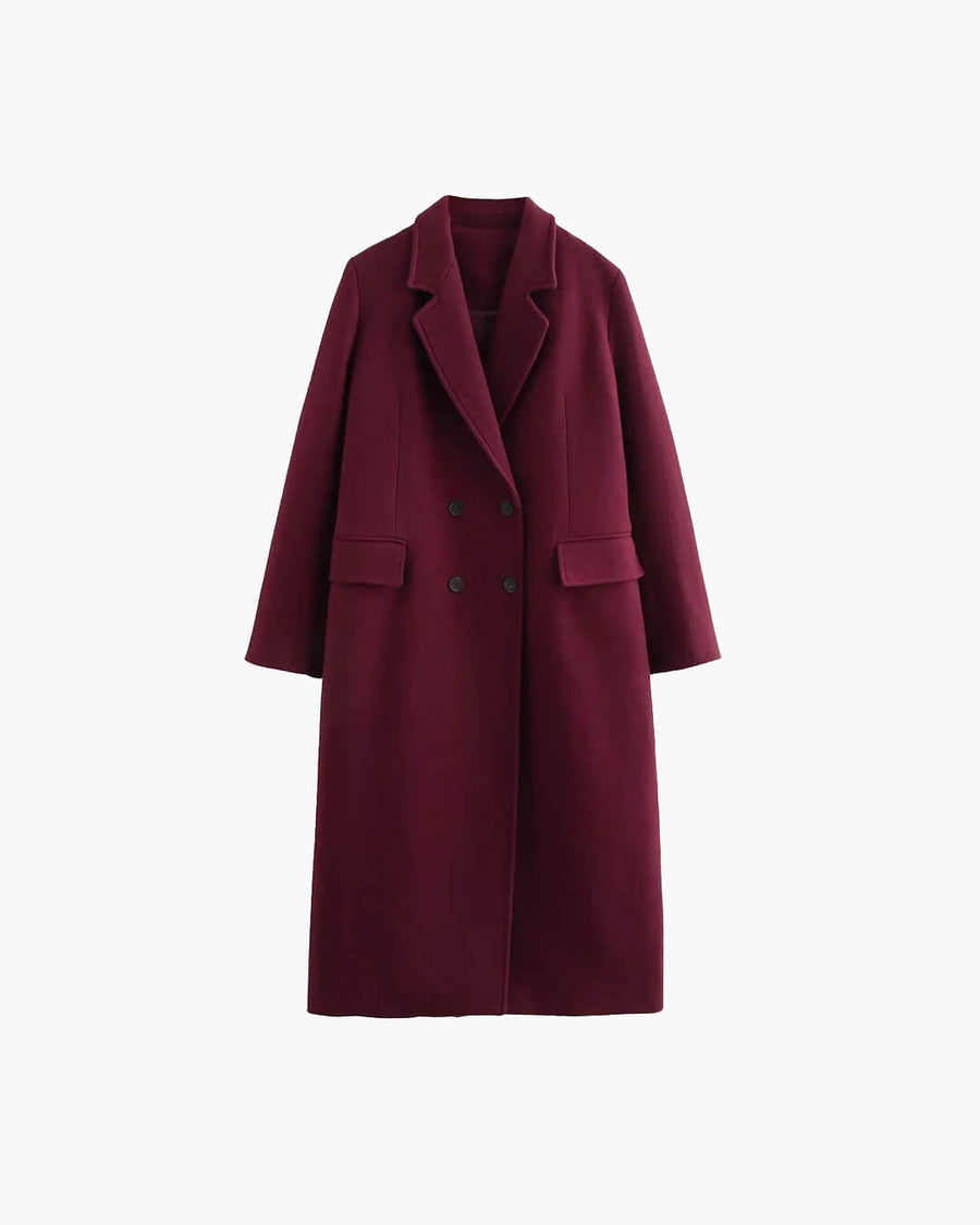 Diane Doppelreihiger Maxi-Mantel