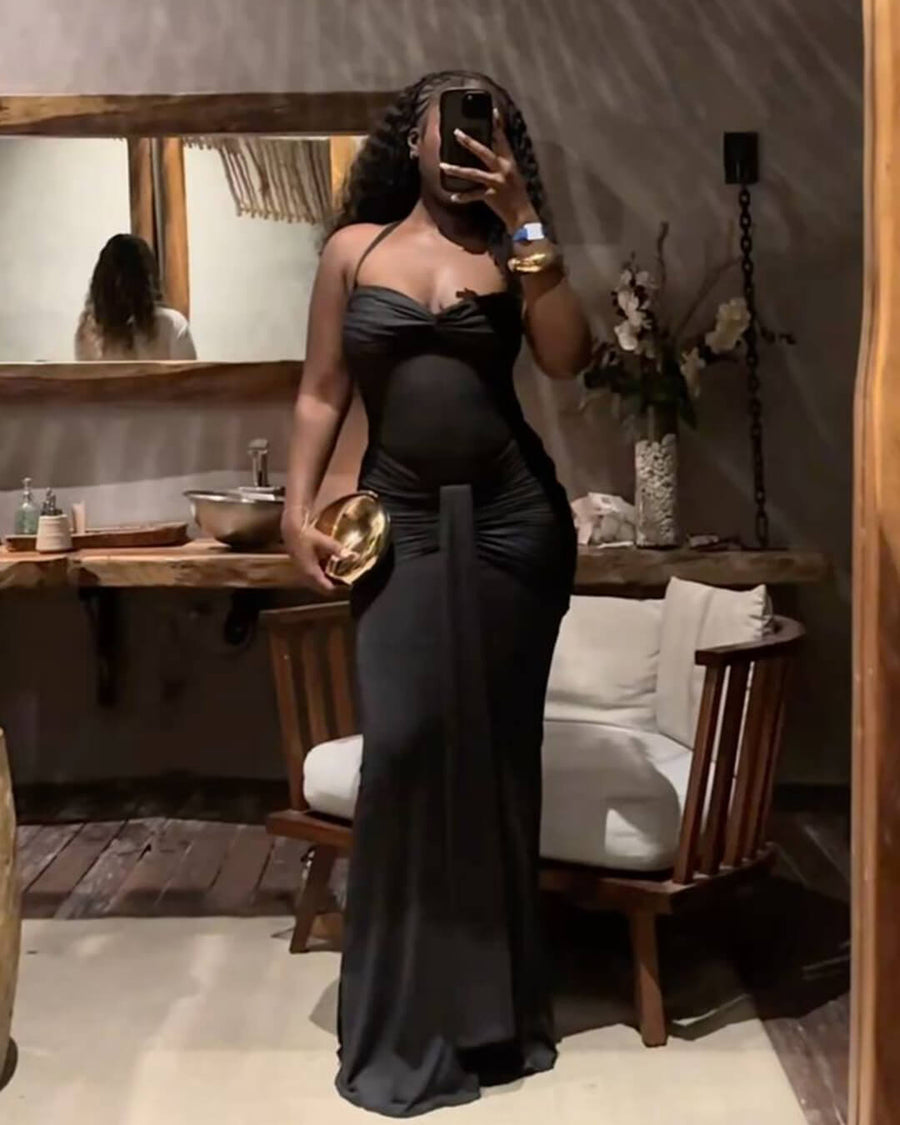 Fenella Rückenfreies Maxikleid