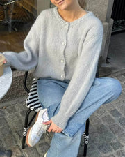 Freya Flauschiger Strick-Cardigan