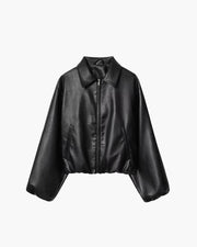 Jenny Kunstleder Bomberjacke