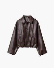 Jenny Kunstleder Bomberjacke