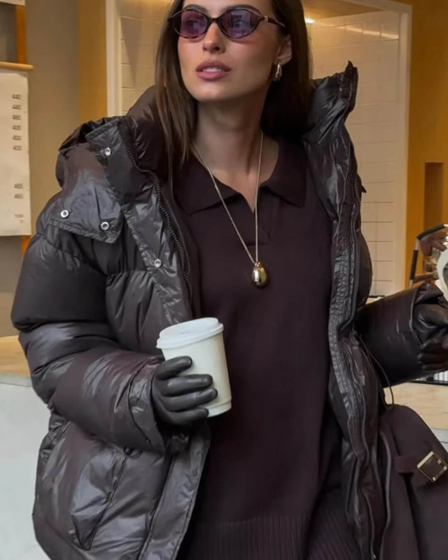 Jillian Glänzende Steppjacke