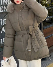 Myrtle Kunstfellkragen Mantel