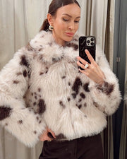 Sarah Kunstpelzmantel