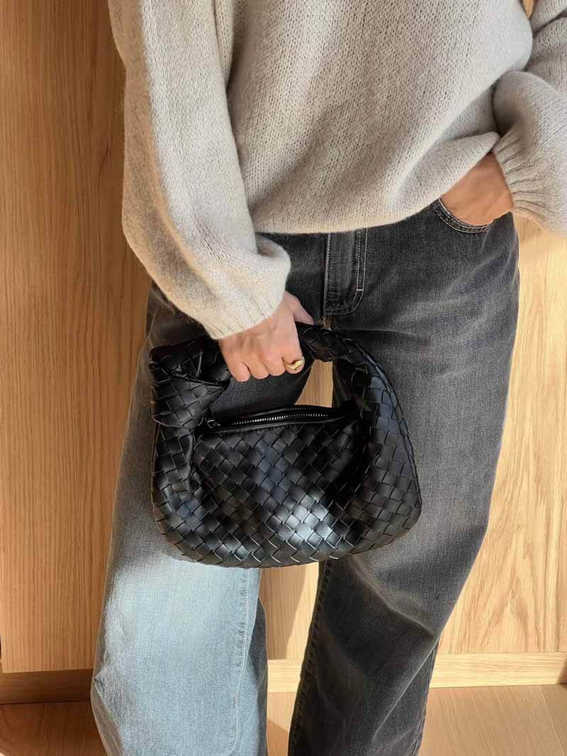 Mini woven Tasche