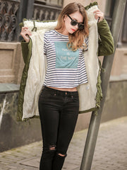 Stylische Winterjacke Für Damen | Mittellang