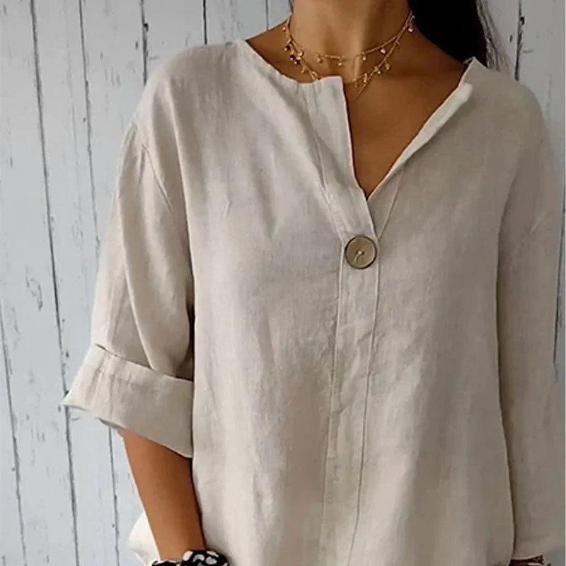 Denzel Knopf Bluse Damen – Elegant & Vielseitig