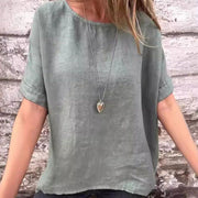 CLARISSA - LOCKERE LEINENBLUSE
