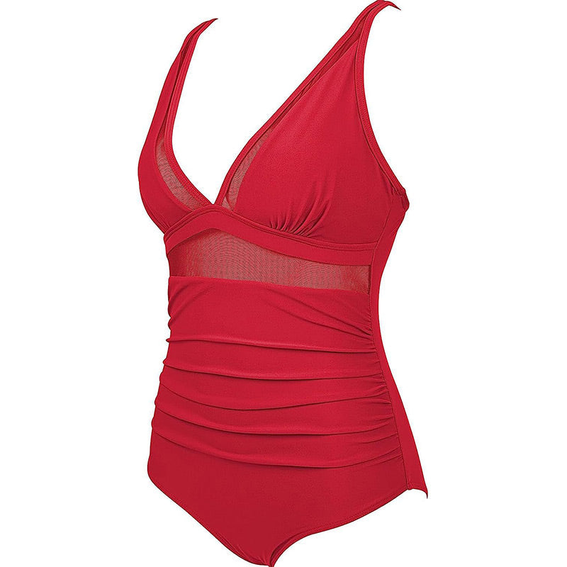 🩱Heißer Verkauf 49% OFF👙Mesh Bauch Kontrolle Badeanzug
