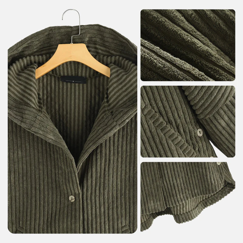 WALTER - CORDJACKE MIT KAPUZE
