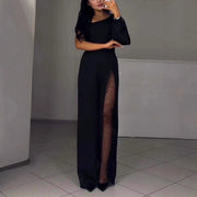 Azlina – Jumpsuit Mit Einer Schulter Und Ausgestelltem