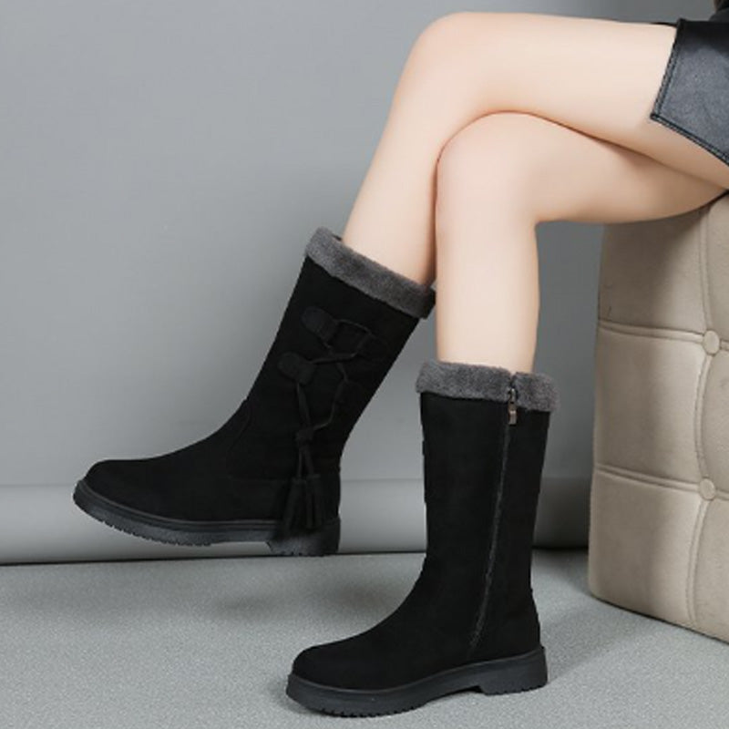 Jackie™ - Warme Damenstiefel mit Reißverschluss an der Seite