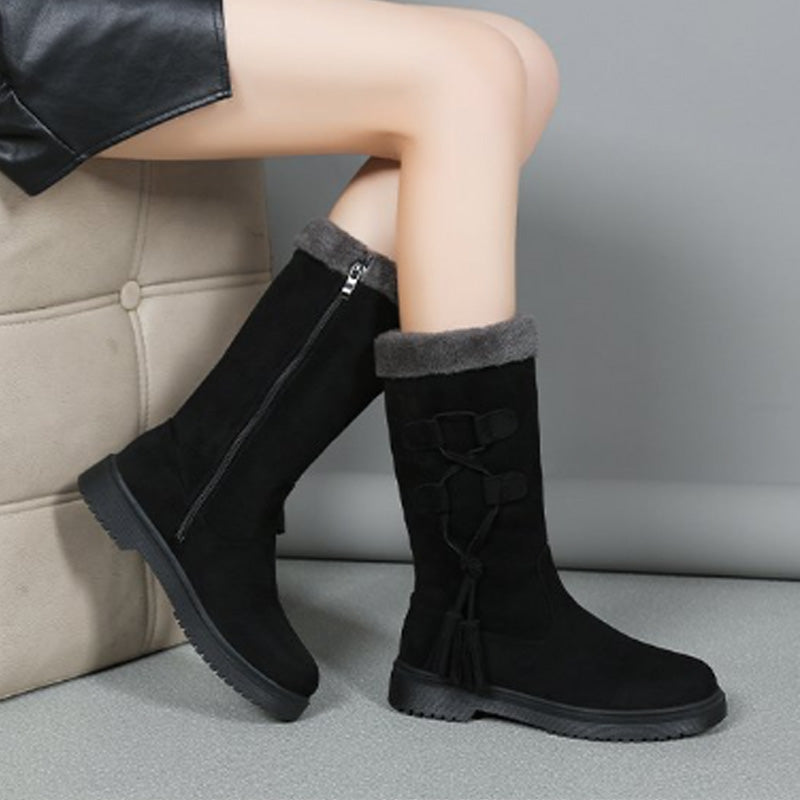 Jackie™ - Warme Damenstiefel mit Reißverschluss an der Seite