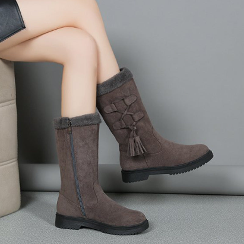 Jackie™ - Warme Damenstiefel mit Reißverschluss an der Seite