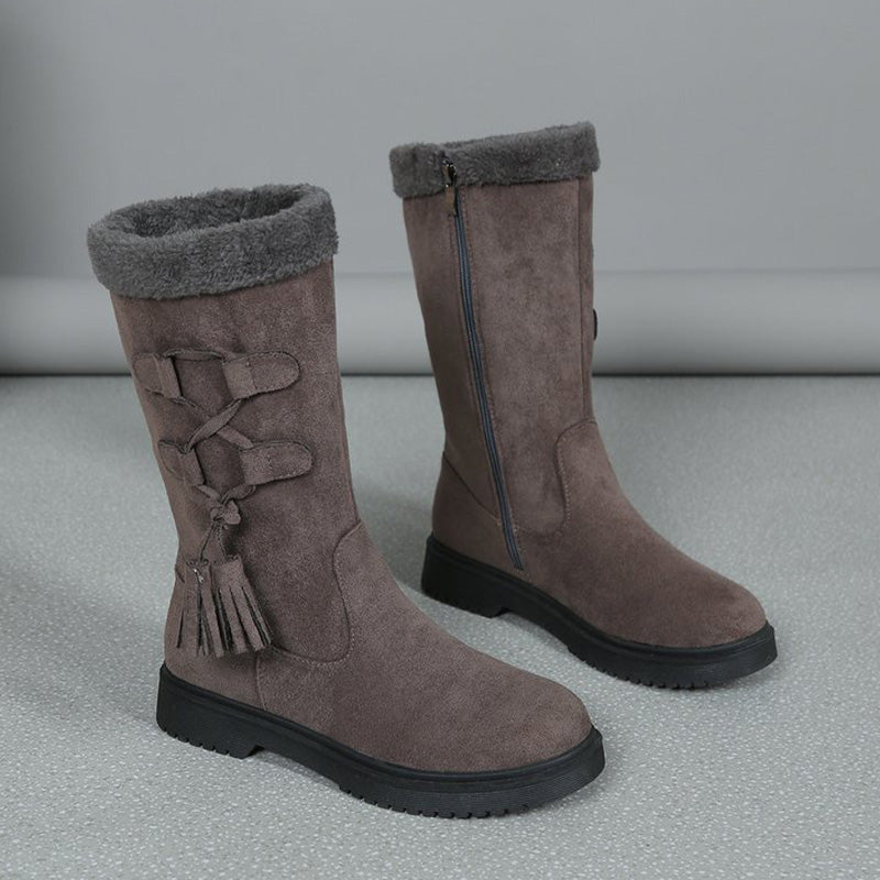 Jackie™ - Warme Damenstiefel mit Reißverschluss an der Seite