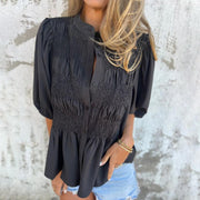 Lina | Hochwertige Ibiza Style Bluse Damen