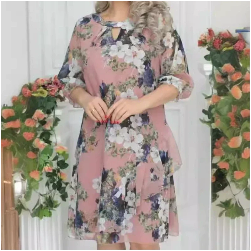 JUTTA - BLUMIGES KLEID AUS CHIFFON