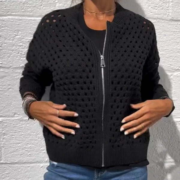 ELINA - STRICKJACKE MIT REISSVERSCHLUSS
