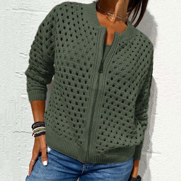 ELINA - STRICKJACKE MIT REISSVERSCHLUSS