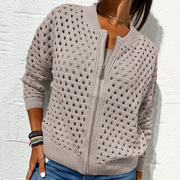 ELINA - STRICKJACKE MIT REISSVERSCHLUSS