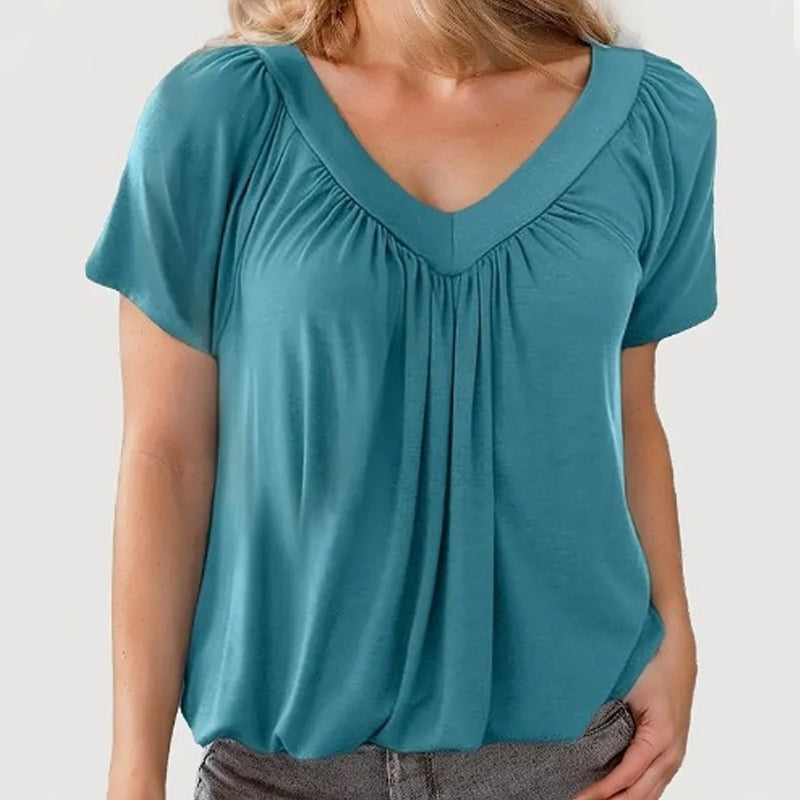 Lisbeth™ Schmeichelhaft Gefaltete Bluse