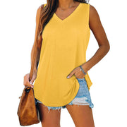 Ylona Damen Sommertop mit V-Ausschnitt – Leicht & Stylisch