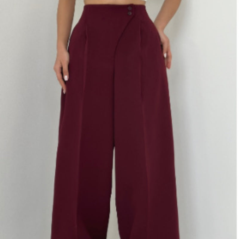 Mariani – Modische Hose Mit Weitem Bein