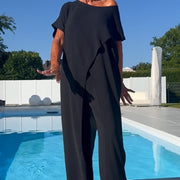 Shelagh – Schulterfreies Oberteil Und Hose Im Satz