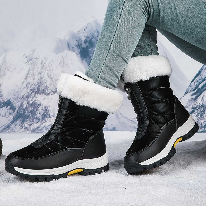 Nicolle™ - Warme Wasserdichte Winterstiefel für Damen | Rutschfest mit Reißverschluss