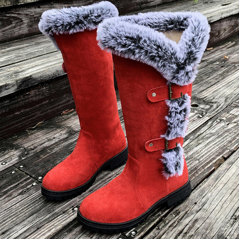 Molly™ - Gemütliche Dicke Winterstiefel mit Mittlerem Schaft