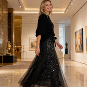 Pnina - Stylisches Glitzer Oberteil und Tüllrock