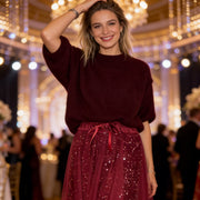 Pnina - Stylisches Glitzer Oberteil und Tüllrock