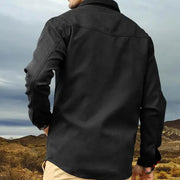 Elkan - Flanellgefütterte Western Jacke Mit Druckknöpfen