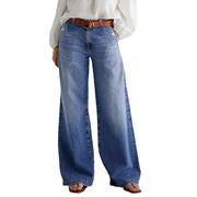 PAULA – JEANS MIT HOHER TAILLE UND WEITEM BEIN