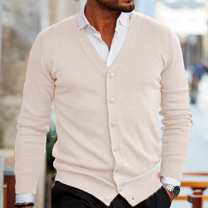 Bequeme Herren Strickjacke