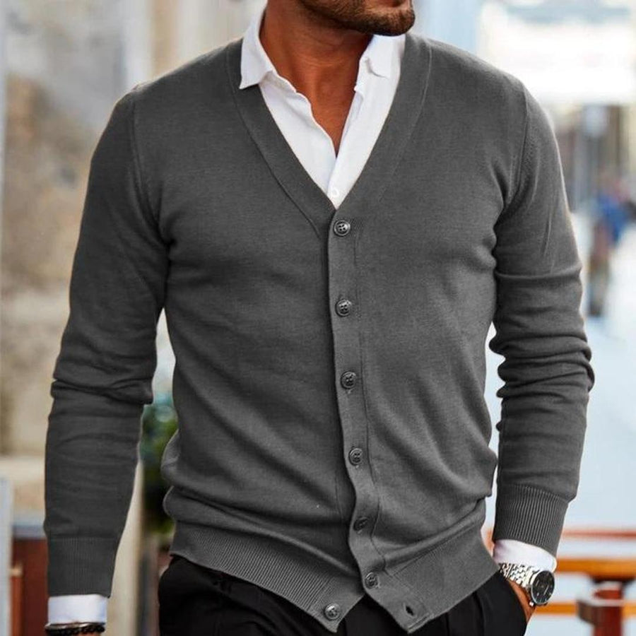 Herren Freizeit-Cardigan | Mit Knöpfen