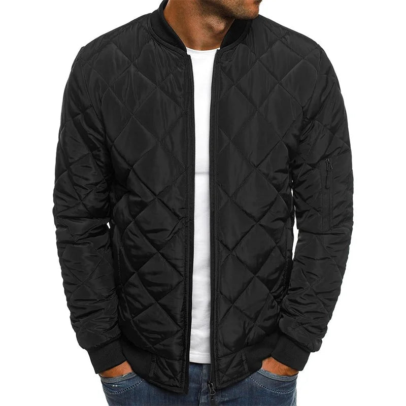 Steppjacke Herren Bomber mit Reißverschluss