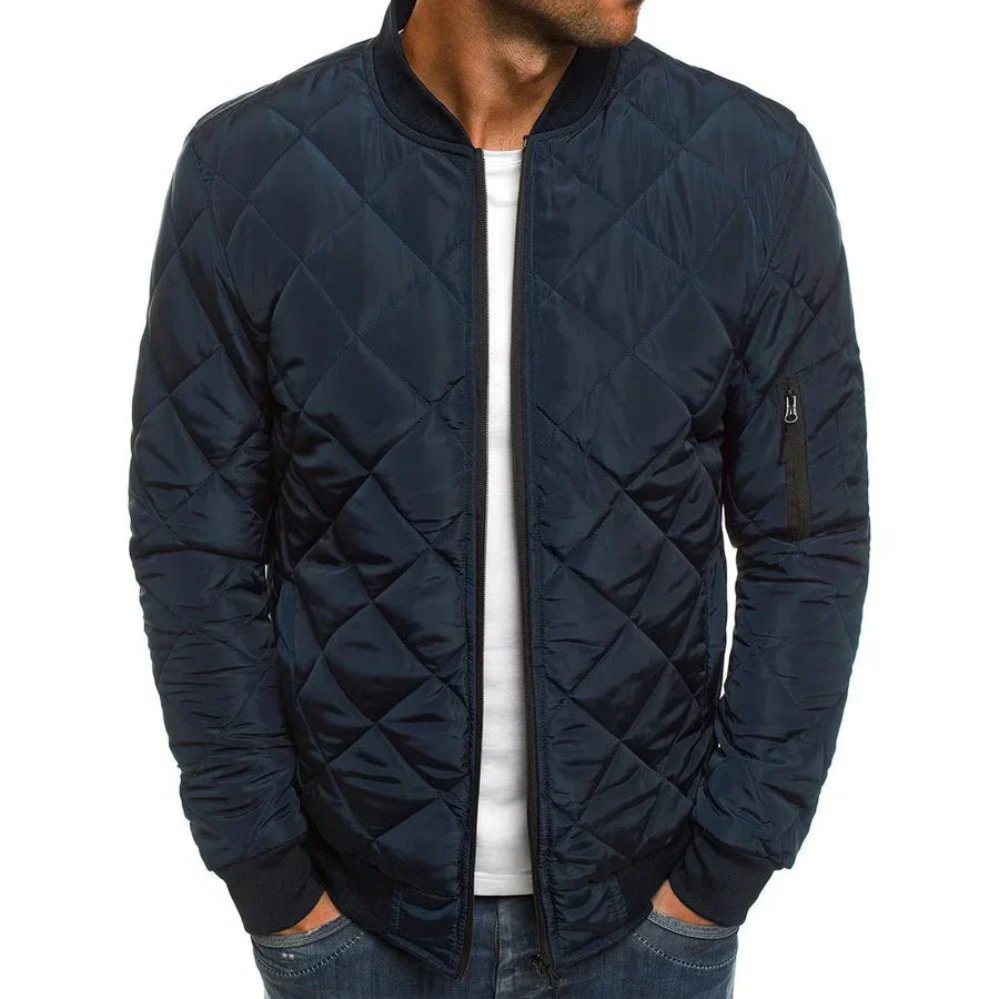 Steppjacke Herren Bomber mit Reißverschluss