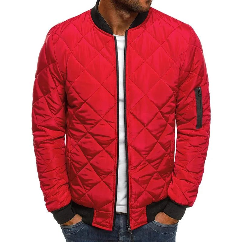 Steppjacke Herren Bomber mit Reißverschluss