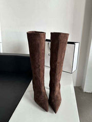 Stiefel Damen Wildleder Optik