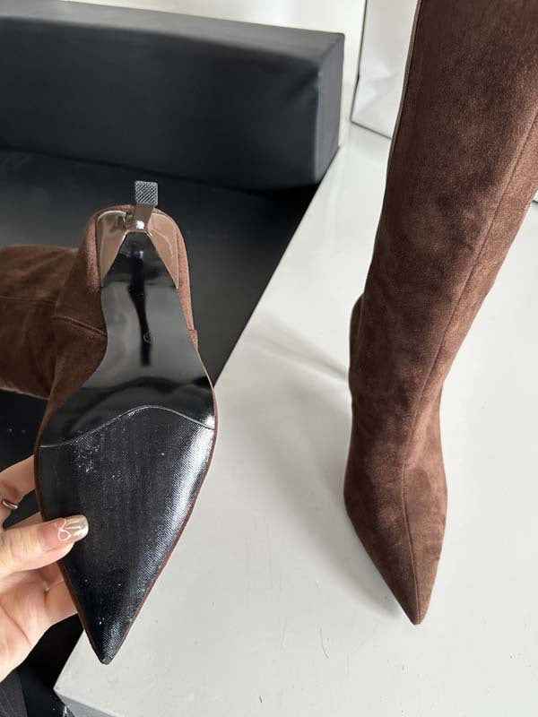 Stiefel Damen Wildleder Optik