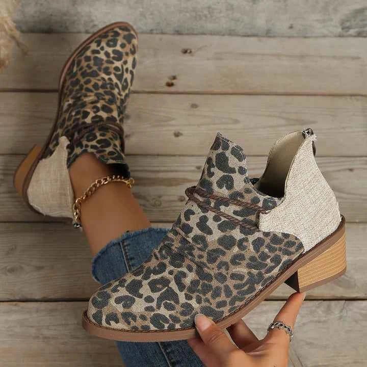 Stiefelette mit Blockabsatz