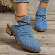 Stiefelette mit Blockabsatz