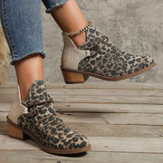 Stiefelette mit Blockabsatz