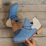 Stiefelette mit Blockabsatz