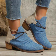 Stiefelette mit Blockabsatz