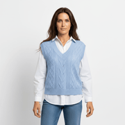 Strickweste Damen V-Ausschnitt