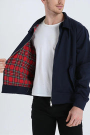 Klassische Harrington-Jacke Für Herren | Stehkragen