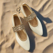 Anja | Damen Frühlings Ballerinas mit Riemen im Freizeitstil