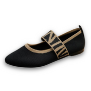 Anja | Damen Frühlings Ballerinas mit Riemen im Freizeitstil